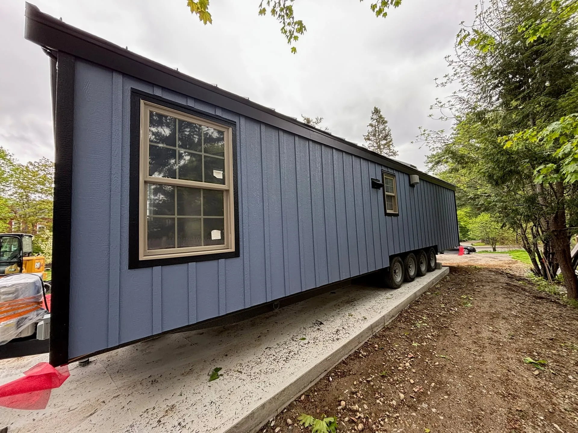 A finished home delivered to site