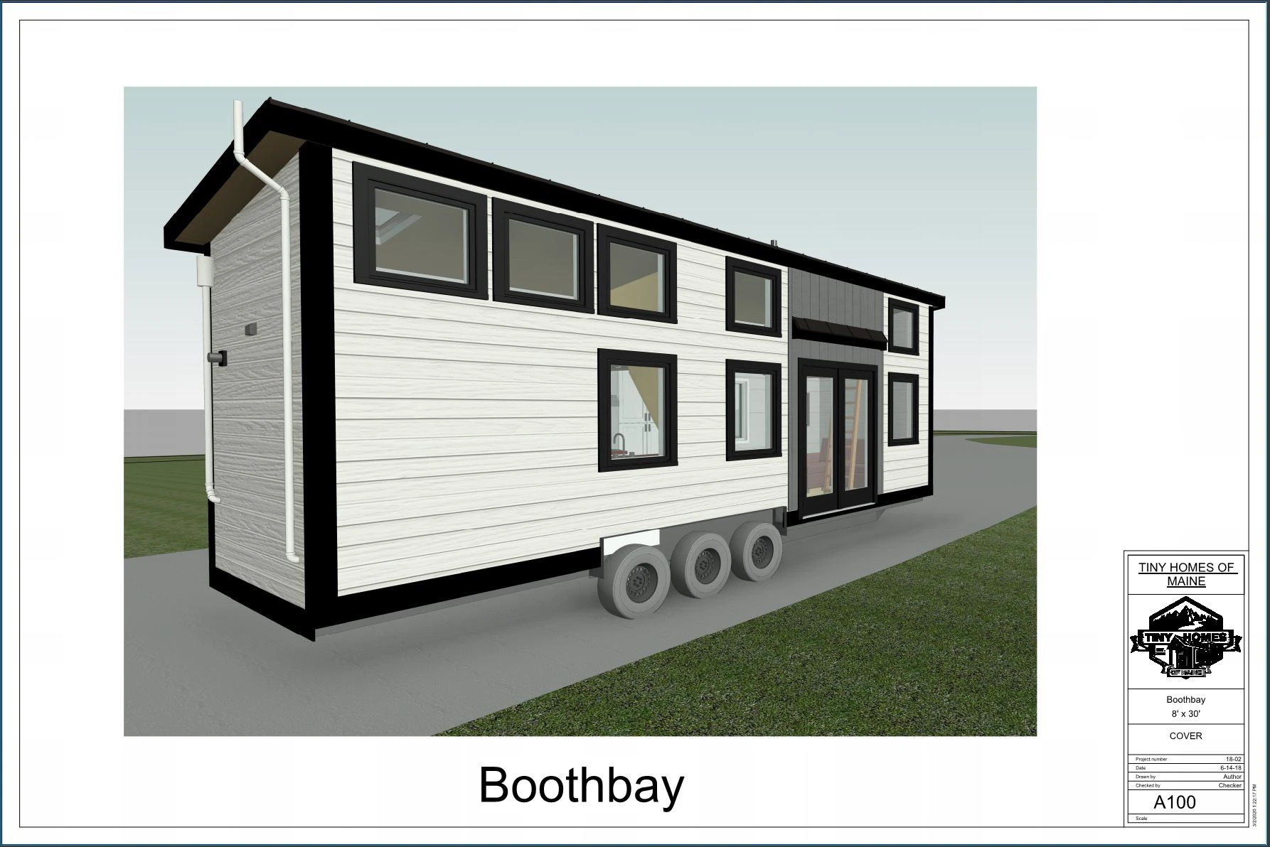 Exterior of the Boothbay model