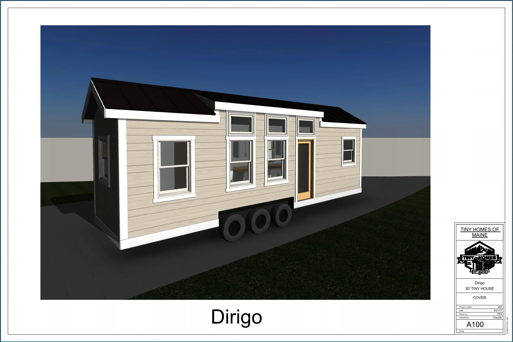 Exterior of the Dirigo model